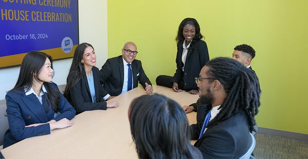 Graduate Students in Study Room