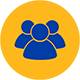 yellow three people icon